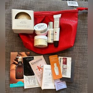 Sephora cosmetic bag with range of deluxe minis and samples